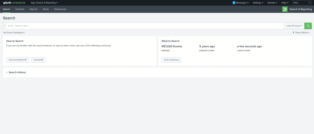 Screenshot: Search Query explanation: We are going to look for the event logs in the index 'botsv1' which contains the term imreallynotbatman.com