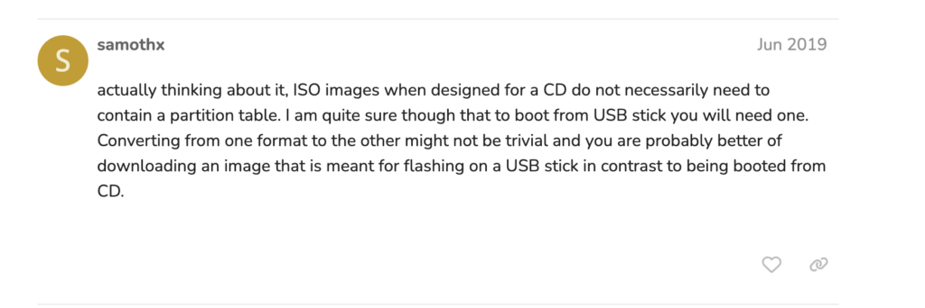 Screenshot: Back to researching and I managed to find this gem of information in a relevant forum