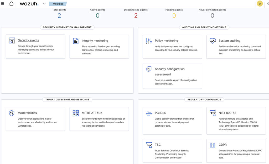 Screenshot: Booted up machine, attempted to connect via my browser and received 'Wazuh dashboard server is not ready yet', Waited further 5 mins,...