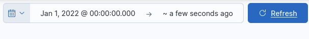 Screenshot: First update the time range to be after Jan 1