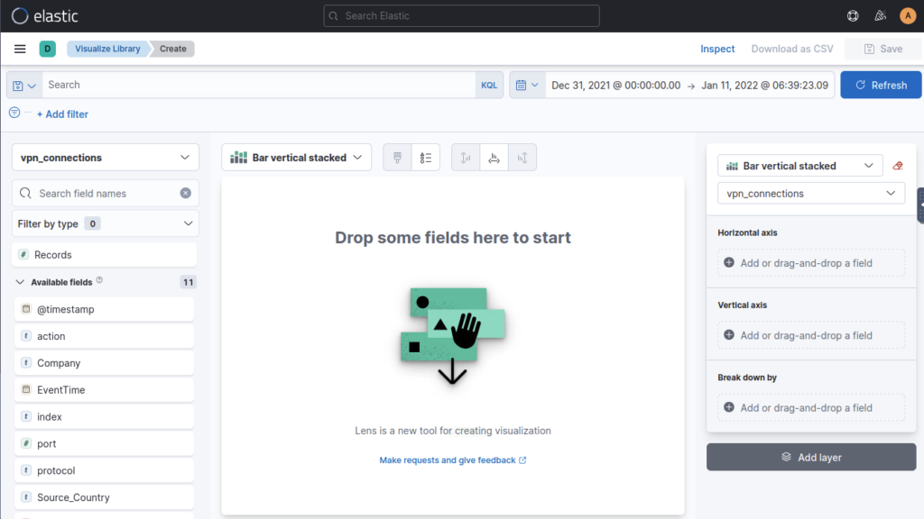Screenshot: But as we are in the visualisation section I best try it another way. Click on visualise library on lefthand menu (click bars top left... (1 of 2)