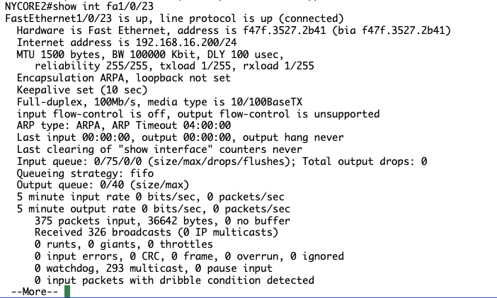 Screenshot: Reconfigured devices in accordance with Task 1 with no issues