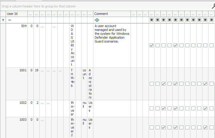 Screenshot: Once loaded navigate to Users folder within the SAM log as we are looking for information related to users and logins. Your table may need...