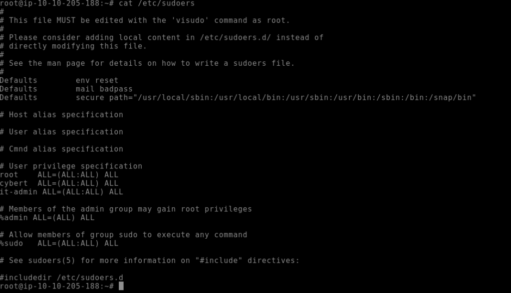 Screenshot: My advice: Look at the privileged commands that were run. That should get you started.