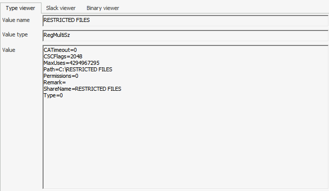 Screenshot: Back to SYSTEM to find shared folders (2 of 2)