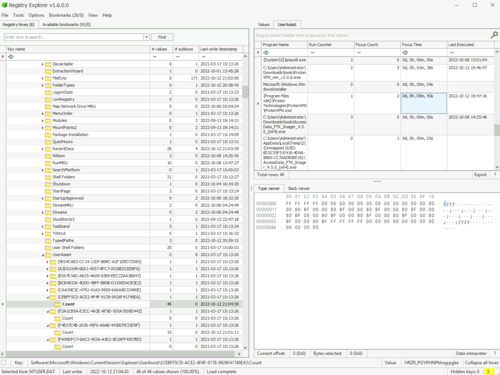 Screenshot: ANSWER: wireshark