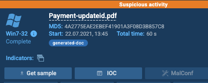 Screenshot: Link: https://app.any.run/tasks/8bfd4c58-ec0d-4371-bfeb-52a334b69f59