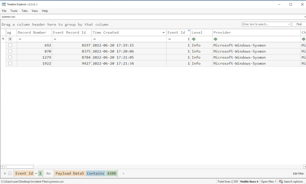 Screenshot: Also we can see when things start kicking off…