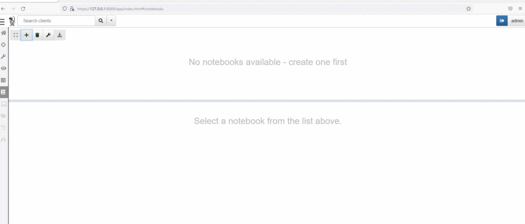 Screenshot: Let's create our first notebook and enter some simple markdown. We'll circle back to VQL shortly.