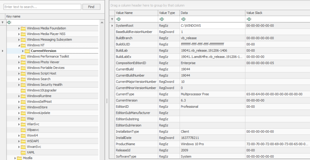 Screenshot: This is how Registry Explorer shows this registry key. Take a look and answer Question # 1.