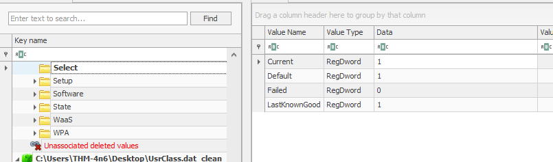 Screenshot: This is how it looks like in Registry Explorer. Take a look and answer Question # 2.