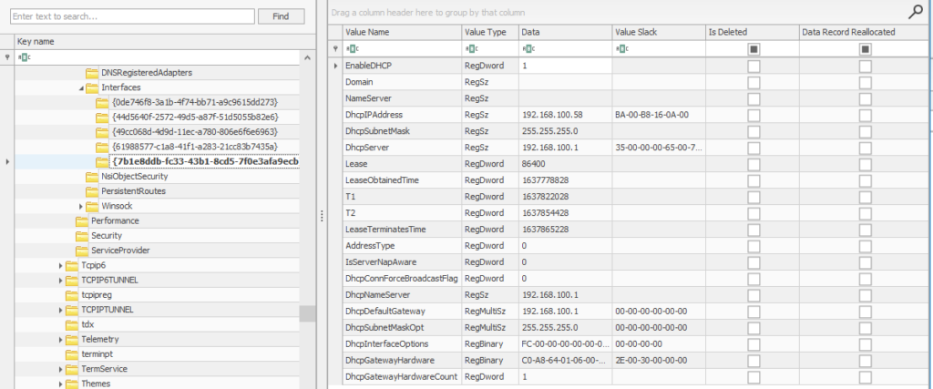 Screenshot: Take a look at this registry key as shown in Registry Explorer and answer Question # 5.