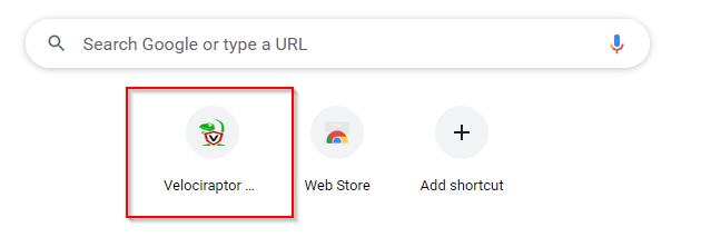 Screenshot: It's worth noting that the version of Velociraptor running in the attached virtual machine is 0.5.8. Now launch Google Chrome and click the...