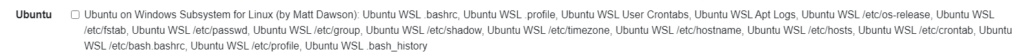 Screenshot: Scroll down and check Ubuntu.
