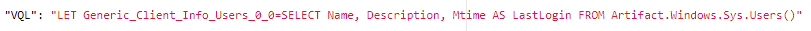 Screenshot: To jog your memory, navigate back to Collected and inspect Generic.Client.Info. Click the Requests tab in the bottom pane. See below image.