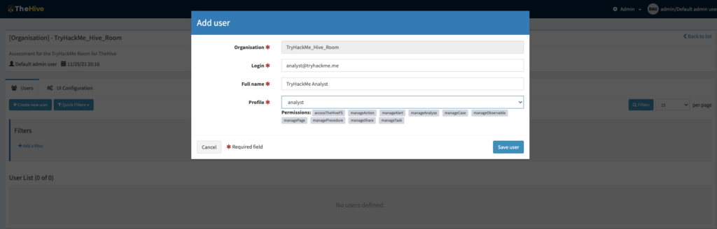 Screenshot: Each user profile has a pre-defined list of permissions that would allow the user to perform different tasks based on their role. When a...