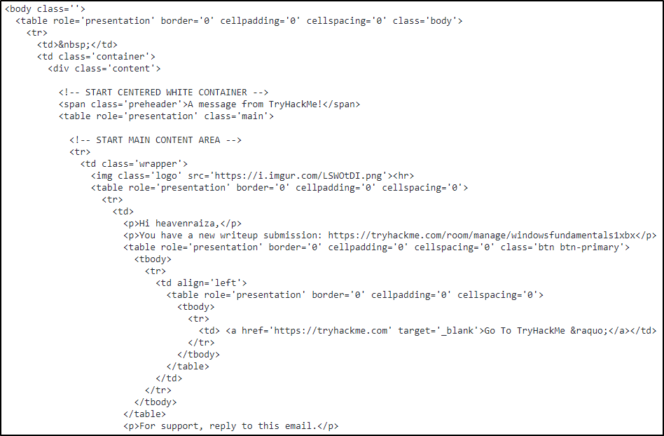 Screenshot: A snippet of the HTML code is shown below.