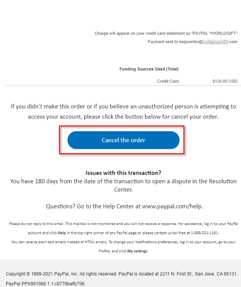 Screenshot: The second half of the same email body text (Image 2)