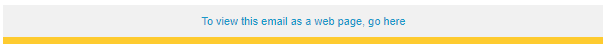 Screenshot: Looking at the source code for the email, the link to view the email as a web page doesn't contain an actual destination URL. (1 of 2)
