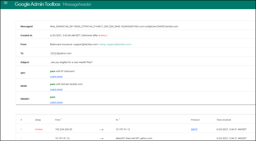 Screenshot: Messageheader: toolbox.googleapps.com/apps/messageheader/analyzeheader